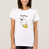 Boo-nana Grappige Ghost Banana Pun T-shirt (Voorkant)