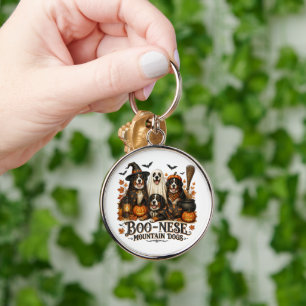 Boo-Nese Berghonden Halloween Griezelen Hond Sleutelhanger