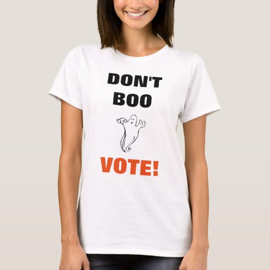 Boo niet stemmen! - 1 T-Shirt voor vrouwen (Voorkant)