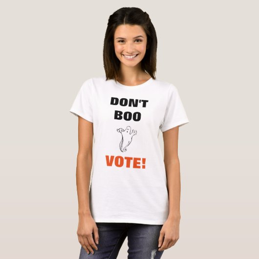 Boo niet stemmen! - 1 T-Shirt voor vrouwen (Voorkant volledig)