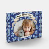 Boo Octopus Blue Cute Kids Birthday Foto (Links)