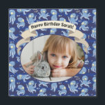 Boo Octopus Blue Cute Kids Birthday Party<br><div class="desc">Schattig octopusontwerp voor het baby shower of het verjaardagsfeest van het kind. Cute octopi zwemmen en plezier hebben.</div>