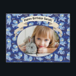 Boo Octopus Blue Cute Kids Birthday Party Invite Feestdagenkaart<br><div class="desc">Schattig octopusontwerp voor het baby shower of het verjaardagsfeest van het kind. Cute octopi zwemmen en plezier hebben.</div>