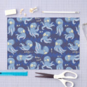 Boo Octopus Blue Kinder Clothing & Décor Tissuepapier (Craft)