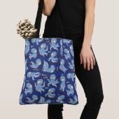Boo Octopus Blue Kinder Clothing & Décor Tote Bag (Dichtbij)
