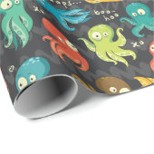 Boo Octopus Cute Multicolor Kinder Clothing & Déco Cadeaupapier (Rol Hoek)