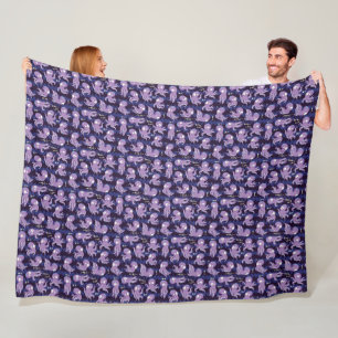 Boo Octopus Cute Paarse Kinder Clothing & Décor Fleece Deken