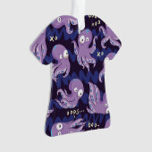 Boo Octopus Cute Paarse Kinder Clothing & Décor Ornament (voorkant)