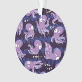 Boo Octopus Cute Paarse Kinder Clothing & Décor Ornament (voorkant)