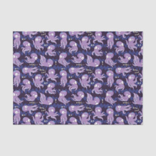 Boo Octopus Cute Paarse Kinder Clothing & Décor Tissuepapier