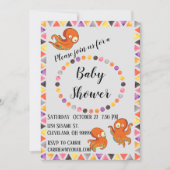 Boo Octopus onder het Zee Baby shower Invitation Kaart (Voorkant)
