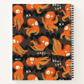 Boo Octopus Oranje & Zwarte Kinderkleding & Decora Notitieboek (Achterkant)