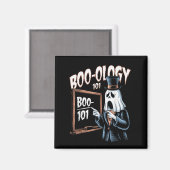 Boo-Ology 101, gelukkig Halloween Magneet (Voorkant / Achterkant)