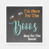 Boo On Boos en Booze Halloween Cocktail Party Servet (Voorkant)