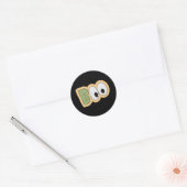 BOO Oogbollen Halloween Kunst Ronde Sticker (Envelop)