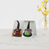 **BOO OP U/HAPPY HALLOEEN OOK** KAART (Gele Bloem)