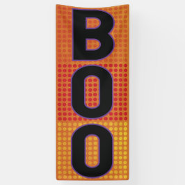 Boo Oranje Polka Dot Halloween Spandoek
