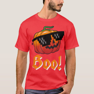Boo Oranje pompoen zonnebril T-shirt