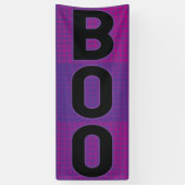 Boo Paars Polka Dot Halloween Spandoek (Verticaal)
