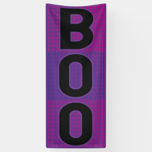 Boo Paarse Stip Halloween Spandoek