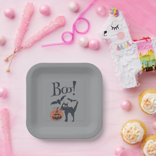 Boo. Papieren Bordje (Feest)