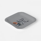 Boo. Papieren Bordje (Gebogen)