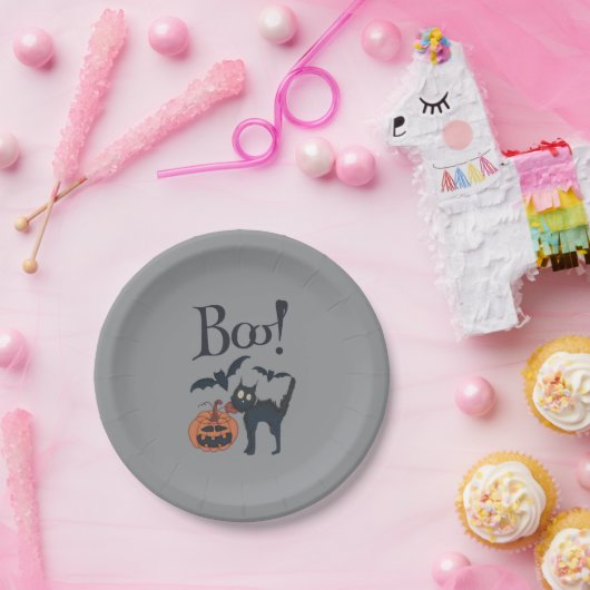 Boo. Papieren Bordje (Feest)