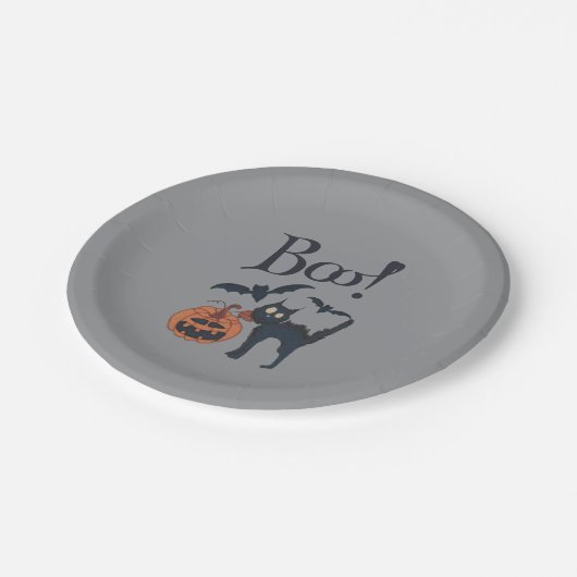 Boo. Papieren Bordje (Gekanteld)