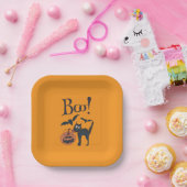 Boo. Papieren Bordje (Feest)