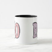 Boo - Pastel en Cute Geest Moderne Halloween Mok (Midden)