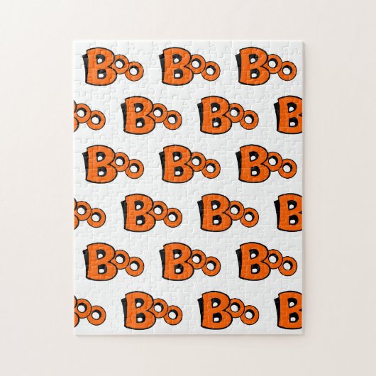 Boo Patroon Halloween Frustrerend Legpuzzel (Verticaal)