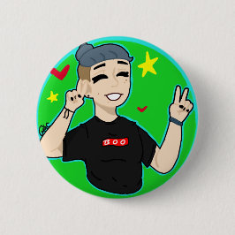 Boo peace kind ronde button 5,7 cm