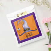 Boo. Pet van witte heks Bedankzakje (Gezegeld)
