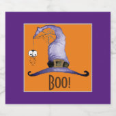 Boo. Pet van witte heks Bier Etiket (Enkel label)
