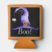 Boo. Pet van witte heks Blikjeskoeler (Achterkant)