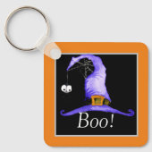 Boo. Pet van witte heks Sleutelhanger (Voorkant)