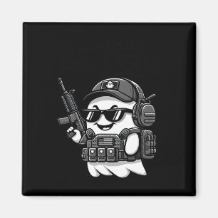 Boo Pew Tactical Ghost Costume Pistool Lover Hallo Magneet