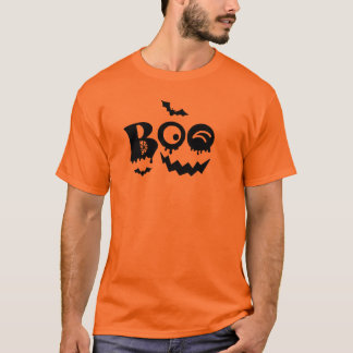 Boo Pompoen Gezicht Halloween T-Shirt Design