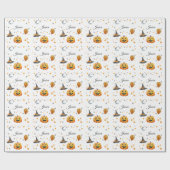 Boo Pompoen Herfst Halloween met gepersonaliseerde Cadeaupapier (Vlak)