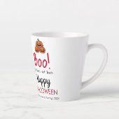 Boo pompoen jack-o-lantaarn gelukkig Halloween 2 F Latte Mok (Rechts)