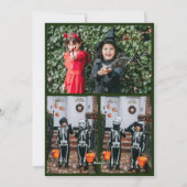 Boo pompoen jack-o-lantaarn Halloween Fotocollage Feestdagenkaart (Achterkant)