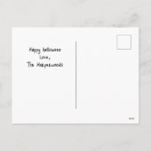 Boo pompoen jack-o-lantaarn Halloween Fotocollage Feestdagenkaart (Achterkant)