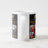 Boo pompoen jack-o-lantaarn Halloween Fotocollage Grote Koffiekop (Achterkant)