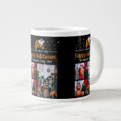 Boo pompoen jack-o-lantaarn Halloween Fotocollage Grote Koffiekop (Voorkant rechts)