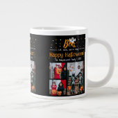 Boo pompoen jack-o-lantaarn Halloween Fotocollage Grote Koffiekop (Rechts)