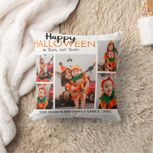 Boo pompoen jack-o-lantaarn Halloween Fotocollage Kussen