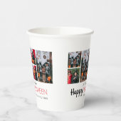 Boo pompoen jack-o-lantaarn Halloween Fotocollage Papieren Bekers (Links)