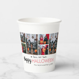 Boo pompoen jack-o-lantaarn Halloween Fotocollage Papieren Bekers