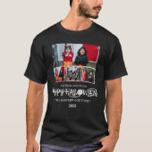 Boo pompoen jack-o-lantaarn Halloween Fotocollage T-shirt (Voorkant)
