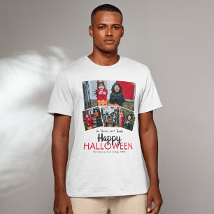 Boo pompoen jack-o-lantaarn Halloween Fotocollage T-shirt